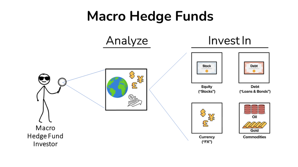 a macro hedge fund manager analyzing global events and investing in stocks, bonds, currencies and commodities